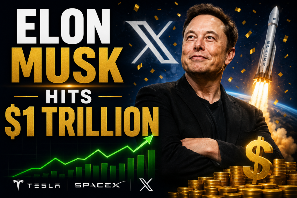 Elon Musk Hits $1 Trillion: World’s First Trillionaire After Massive SpaceX IPO