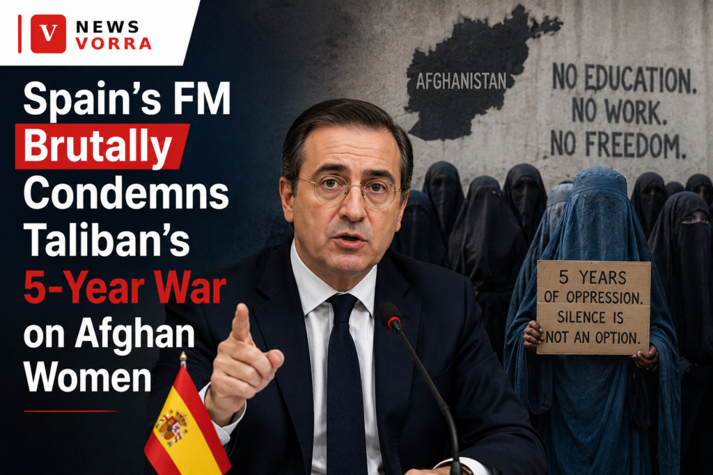 Spain's FM Brutally Condemns Taliban's 5-Year War on Afghan Women