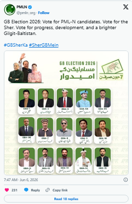 PPP Wins Most Seats in GB Assembly Elections 2026