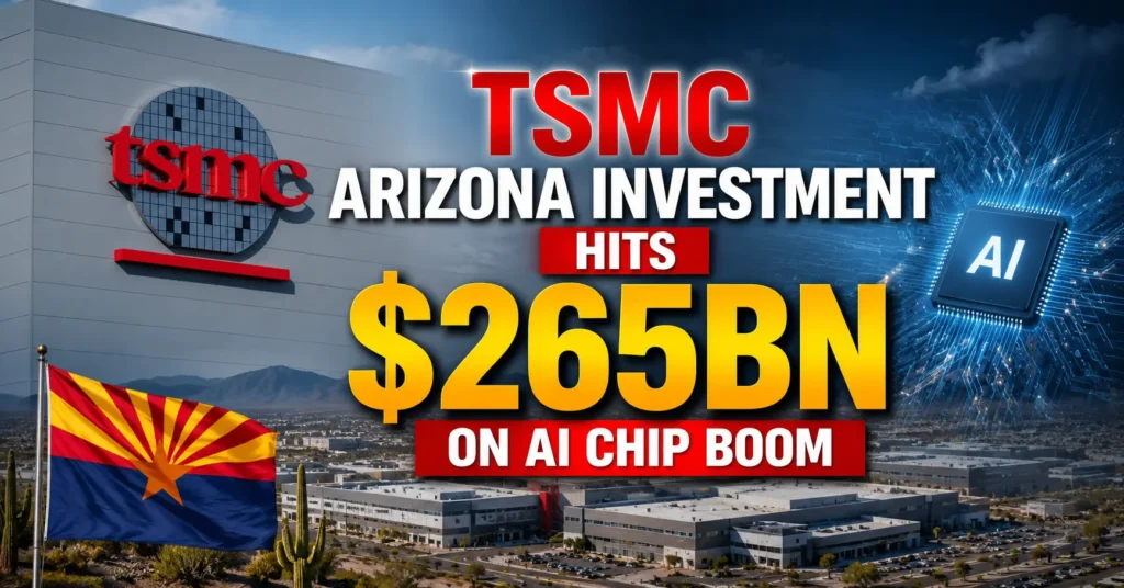 TSMC Arizona Investment Hits $265bn on AI Chip Boom TSMC Arizona Investment Hits $265bn on AI Chip Boom