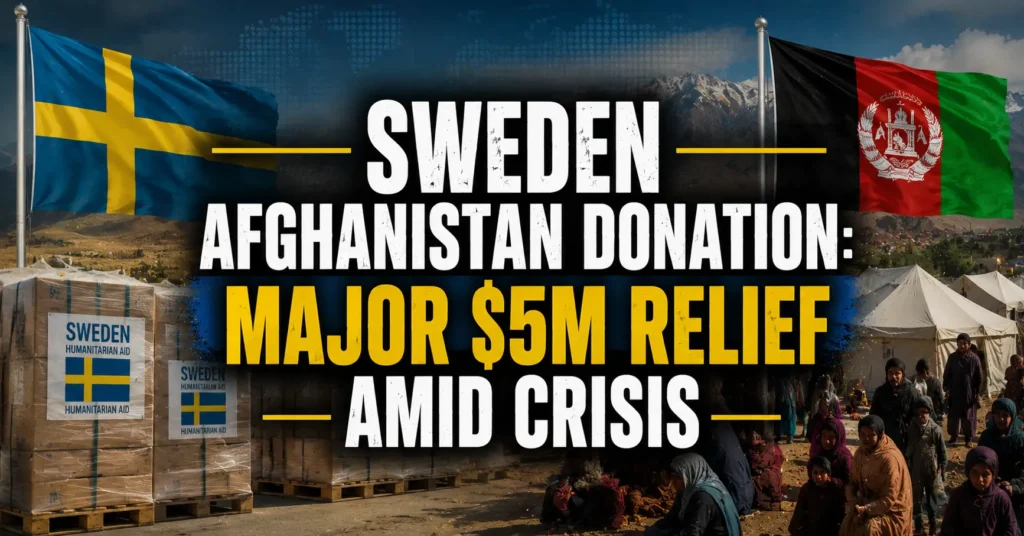 Sweden Afghanistan Donation: Major $5M Relief Amid Crisis
